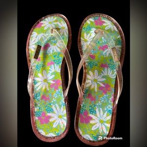 Lily Pulitzer Jelly flip flops
